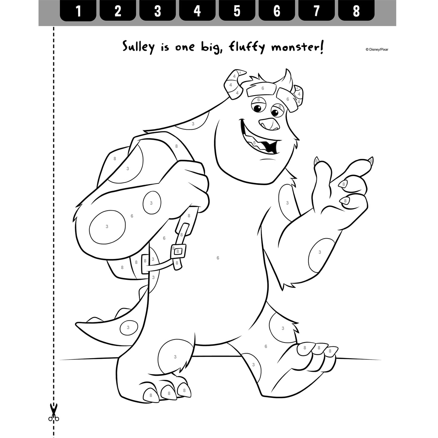 Pixar: Paint By Numbers Walt Disney