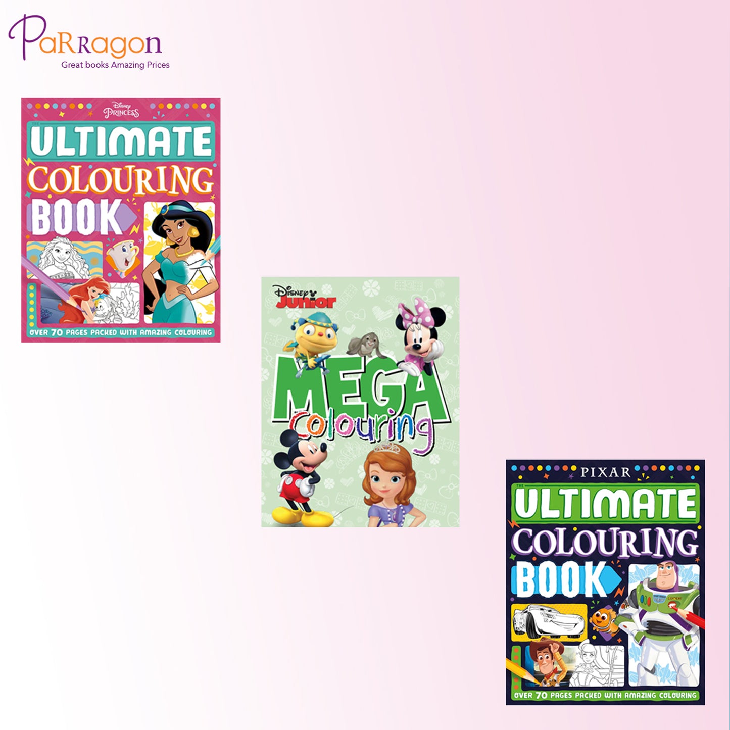 Disney Colouring (Set of 3 books)