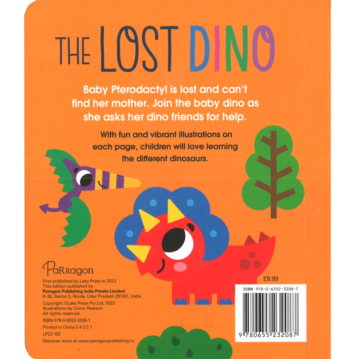Graduating Board Book – Lost Dino | Children's books about Dinosaur | Early learning books | Board books | Die cut board books [Board book] Parragon