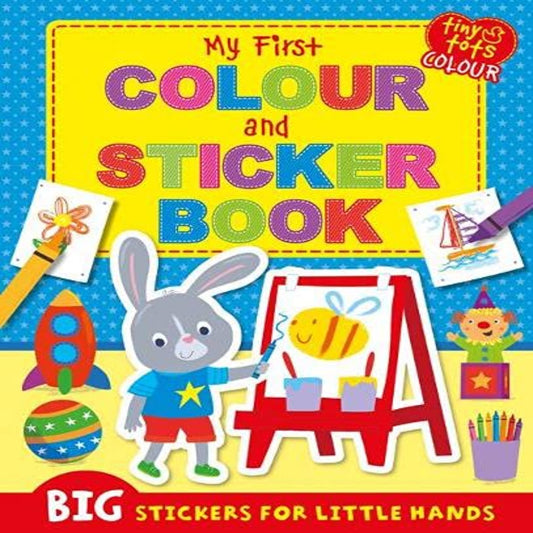 My First Colour and Sticker Book (Tiny Tots Big Sticker Colour) By Parragon Publishing India