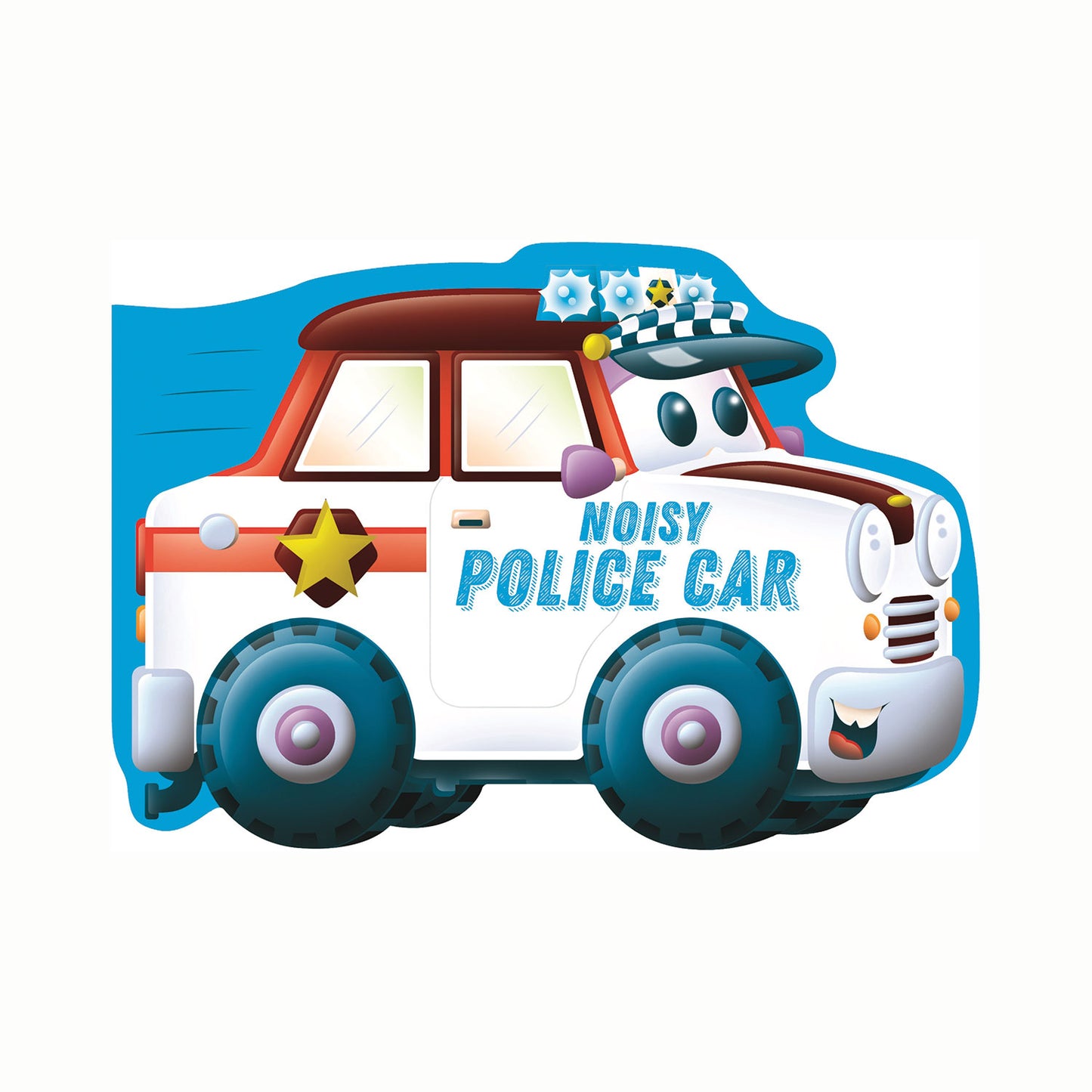 Noisy Police Car (Die-Cut Shaped Vehicles) Igloo Books